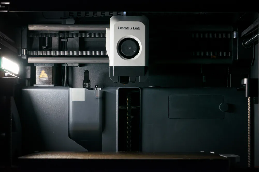 Intérieur imprimante BambuLab P1S